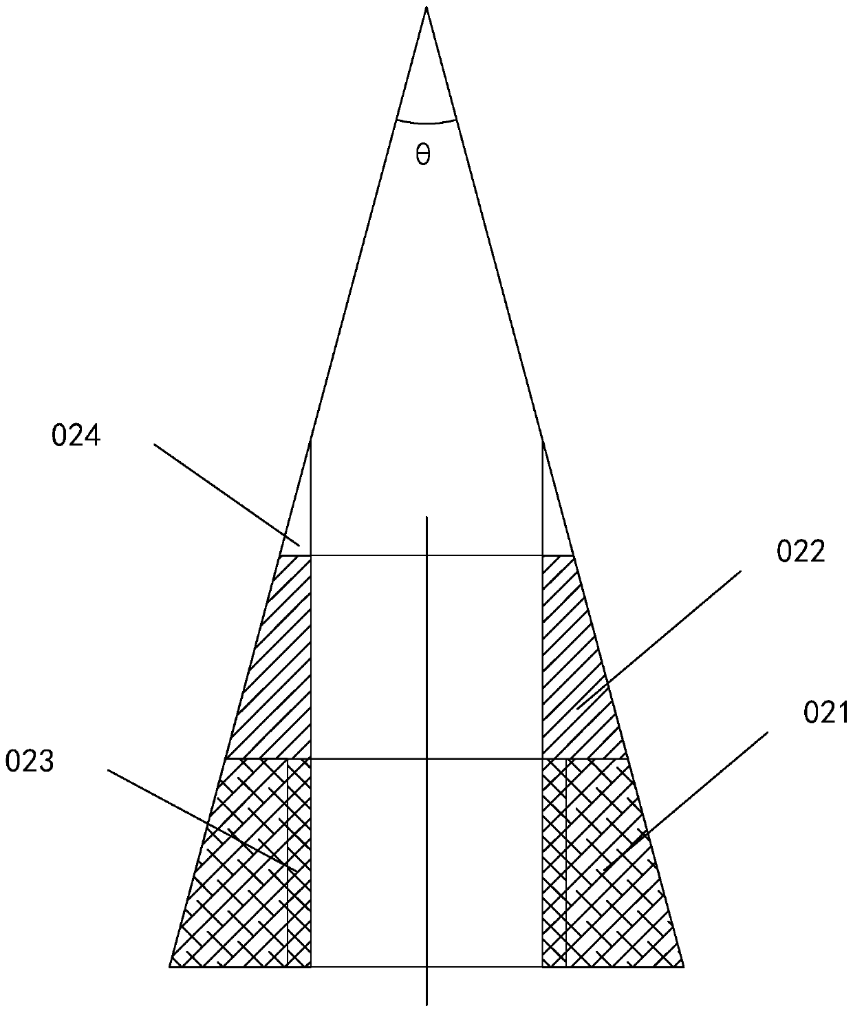 Magnetostriction ultrasonic water jet structure