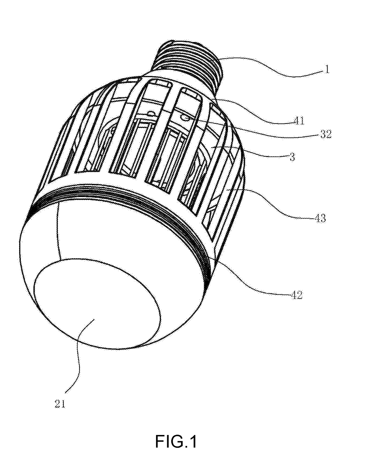 Mosquitocidal light bulb