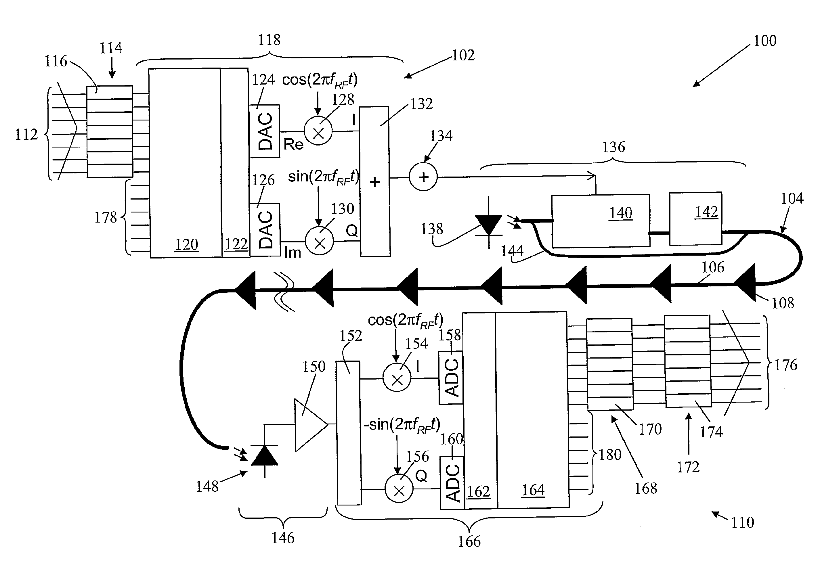 Methods and apparatus for optical transmission of digital signals