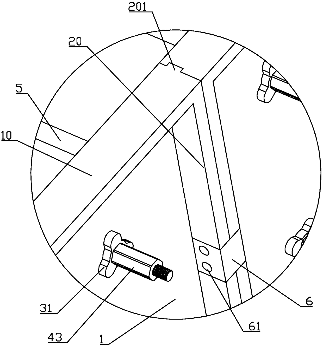 Combined aluminum alloy formwork