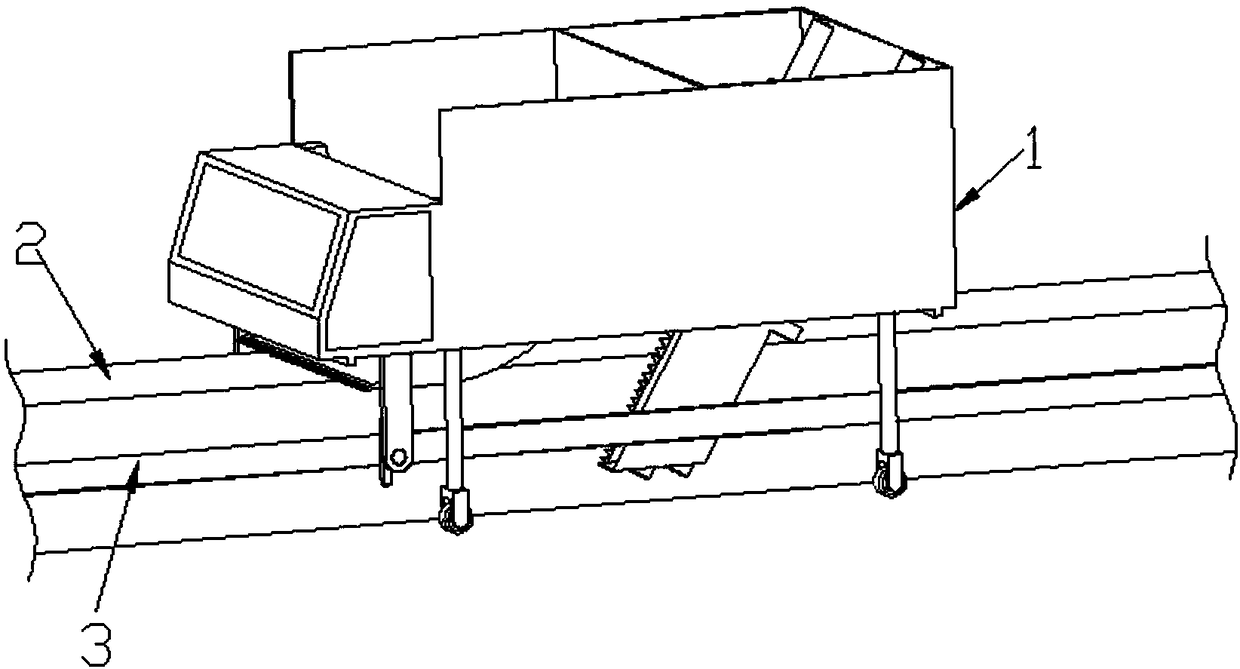 Greening belt trimming cart