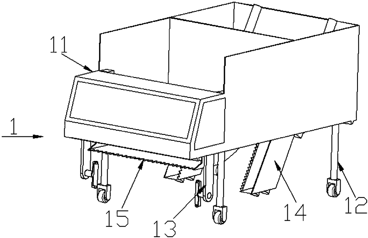 Greening belt trimming cart