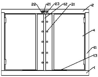 An aluminum alloy window with sealing compensation function