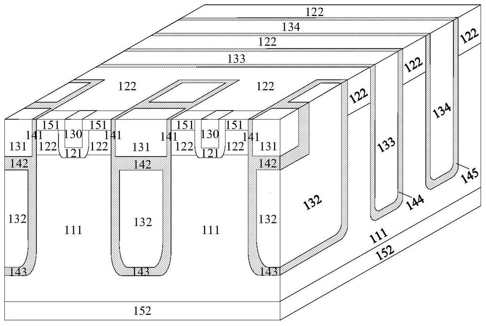 Termination structure of split gate vdmos devices