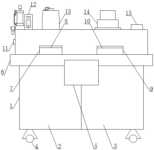 Financial bill pressing and pasting integrated device