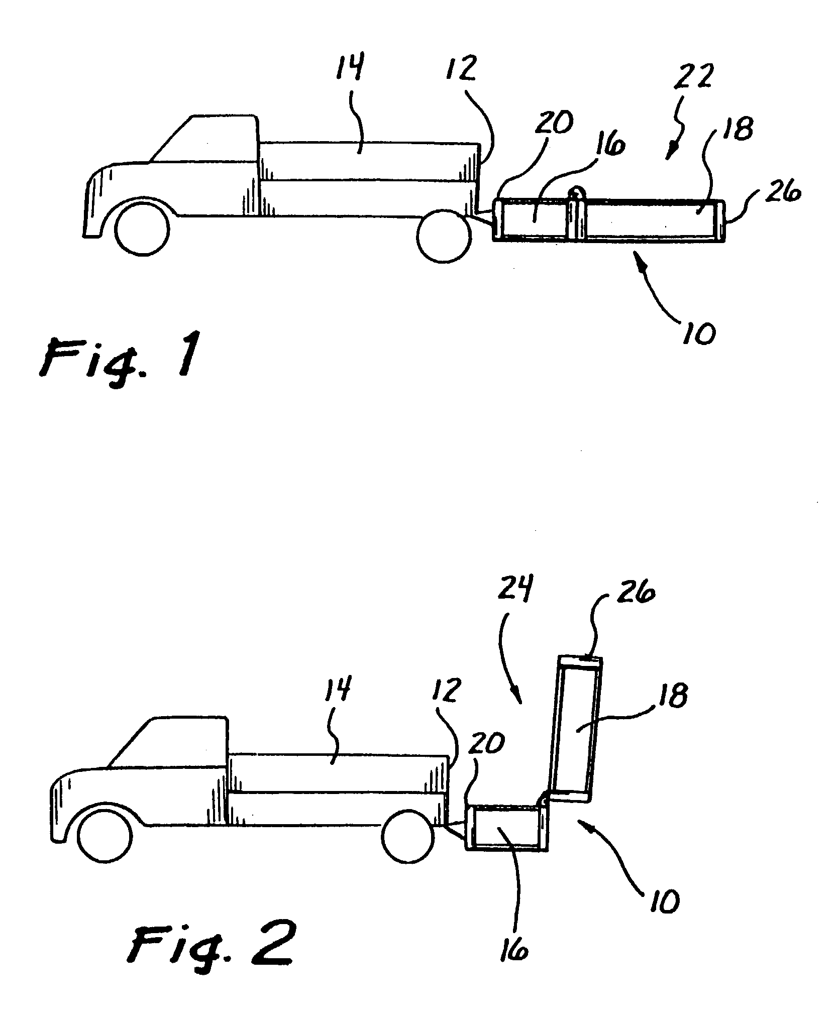 Truck mounted cash attenuator