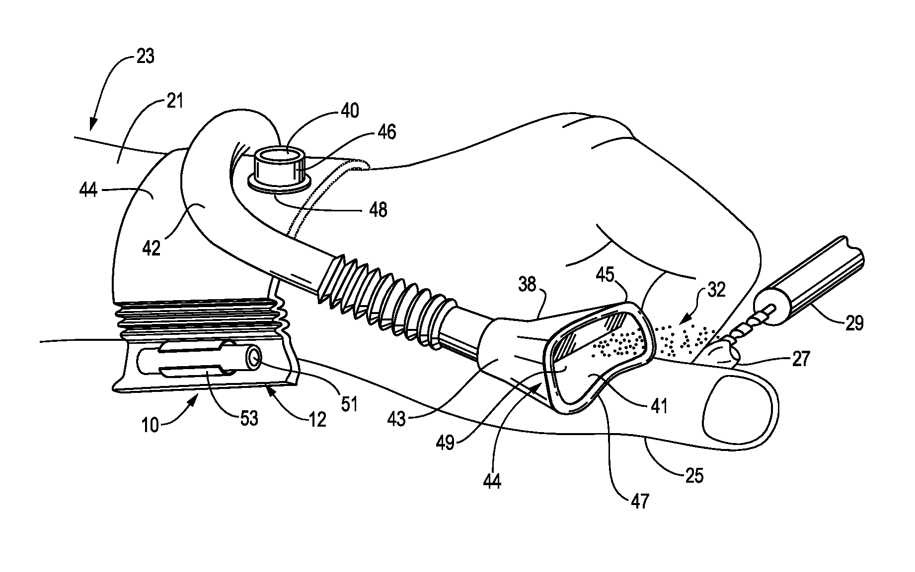 Debris collecting apparatus and methods of making and using the same