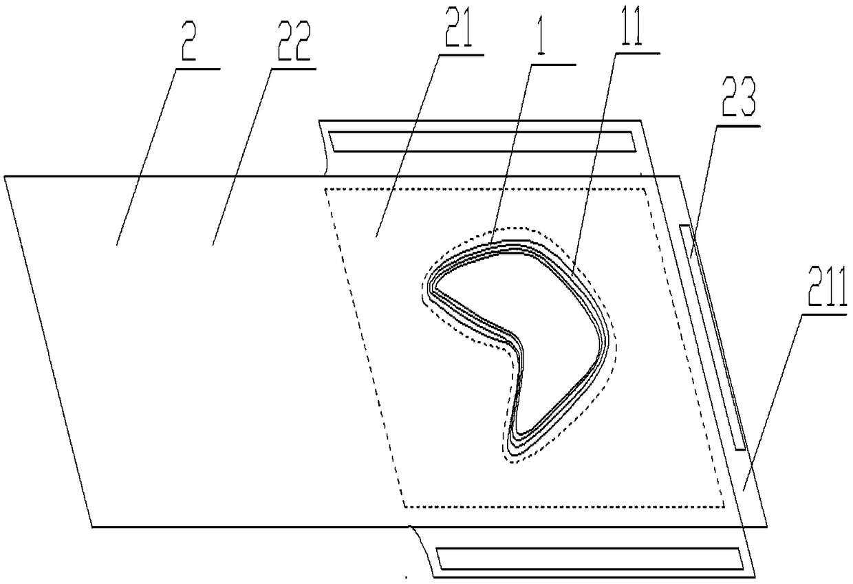 Inlaying and supporting method for protection of textile heritage