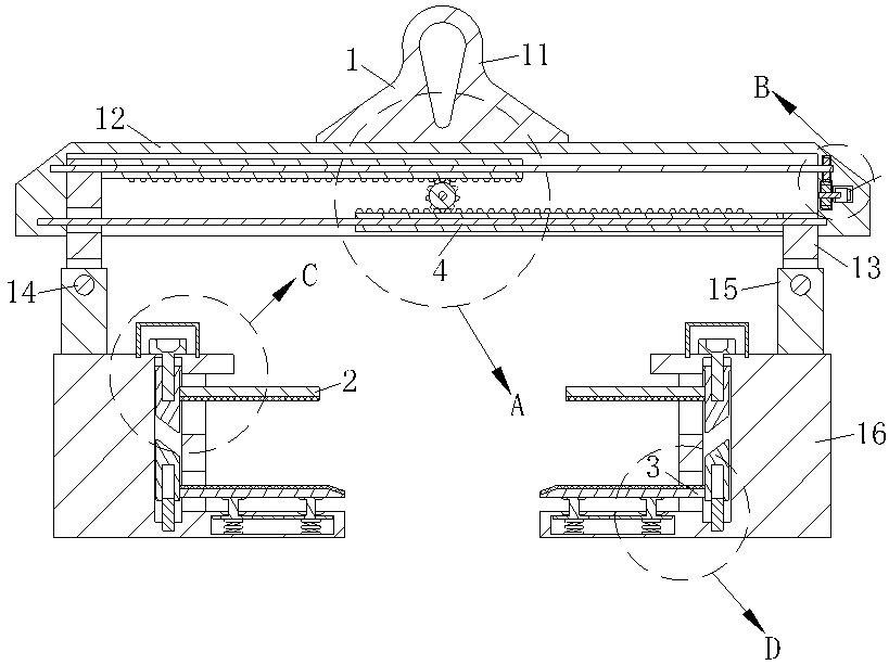 Architectural decoration curtain wall lifting appliance