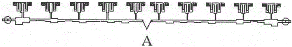 Slit loading microstrip side-fed array antenna