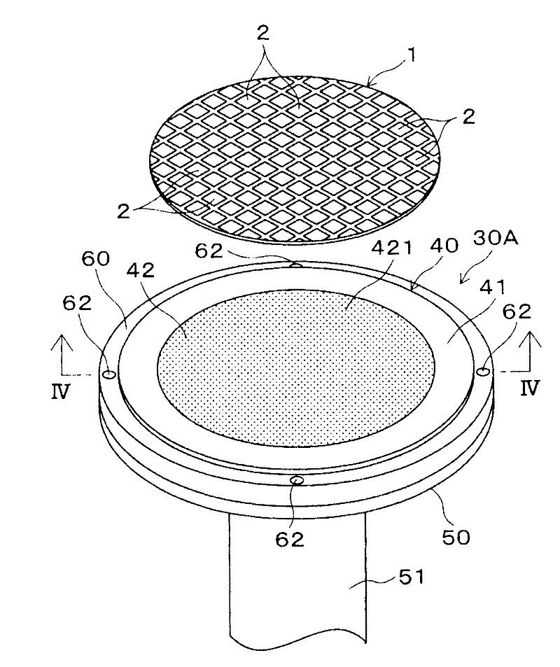 Holding table