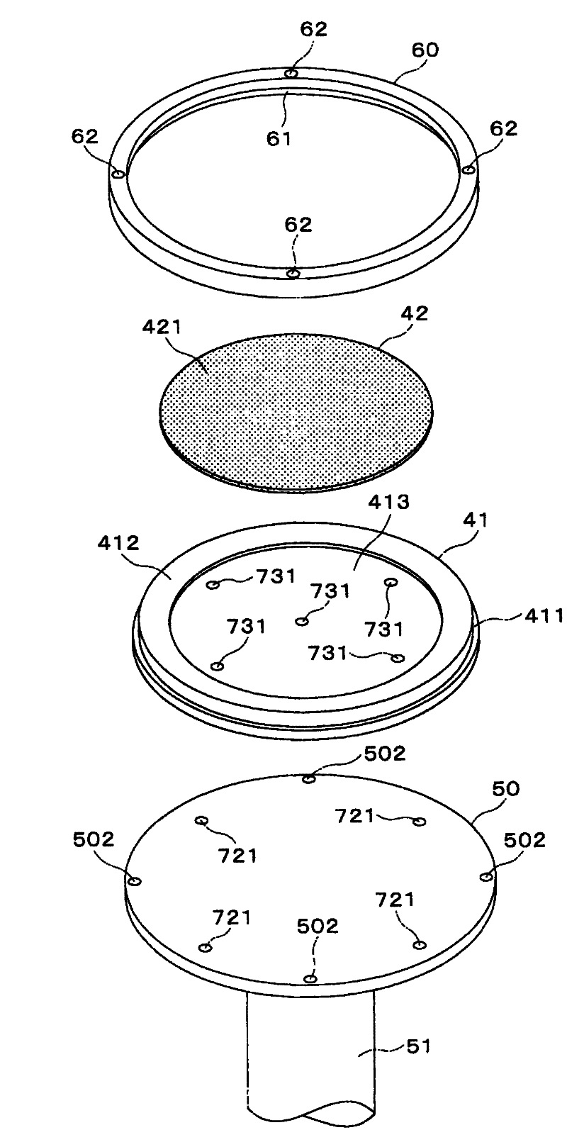 Holding table