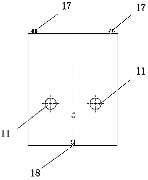 Cantilever type steel ladle drainage sand adding device