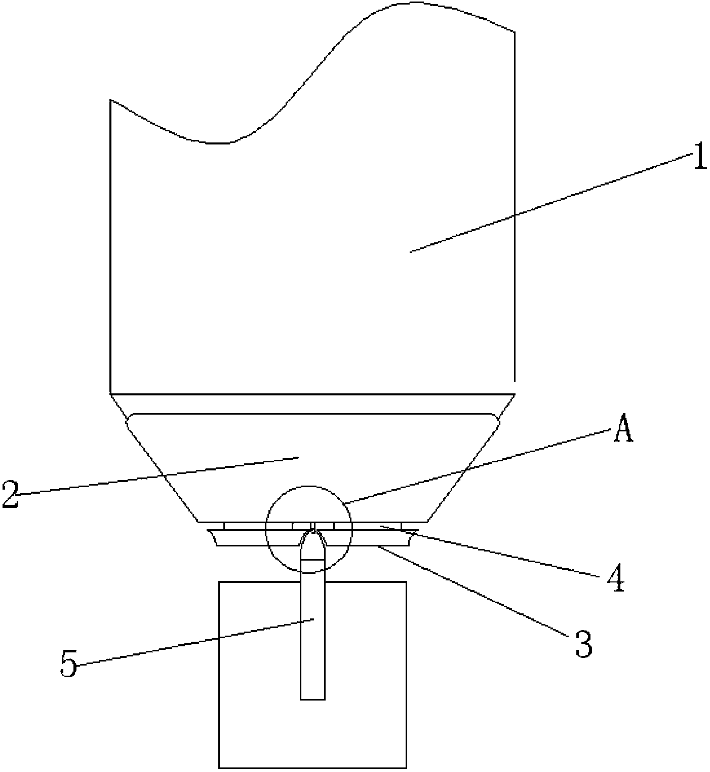 Rotation necking-down device