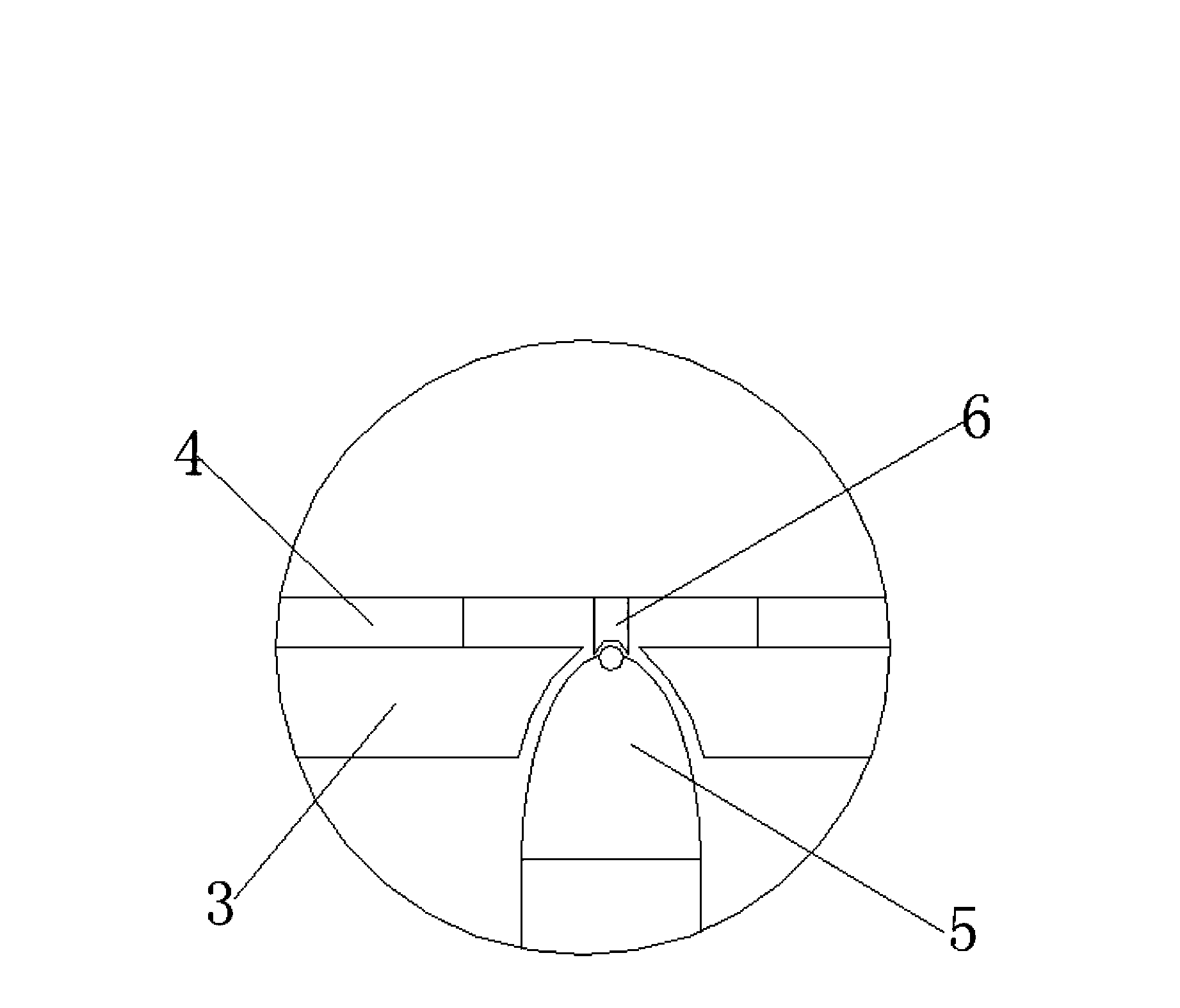 Rotation necking-down device