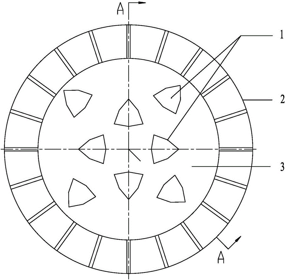 Clamp applied to plane polishing of front blade surfaces of hard alloy blades