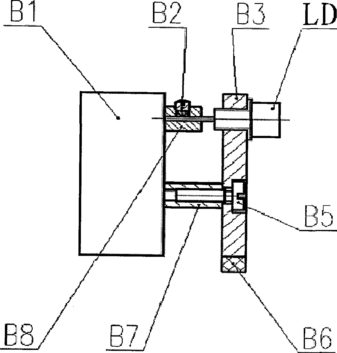 Power supply drive device for pulse semiconductor laser test equipment