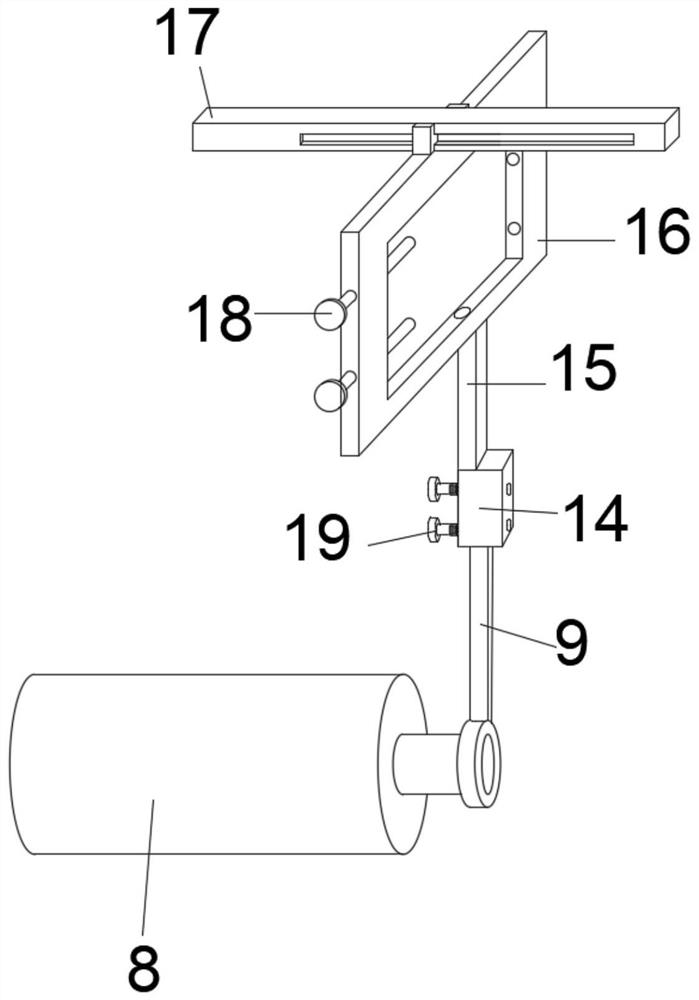 Veneering glass wool gluing device