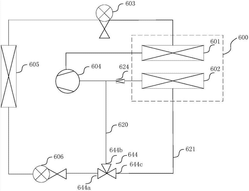 Automobile heat managing system and electric automobile