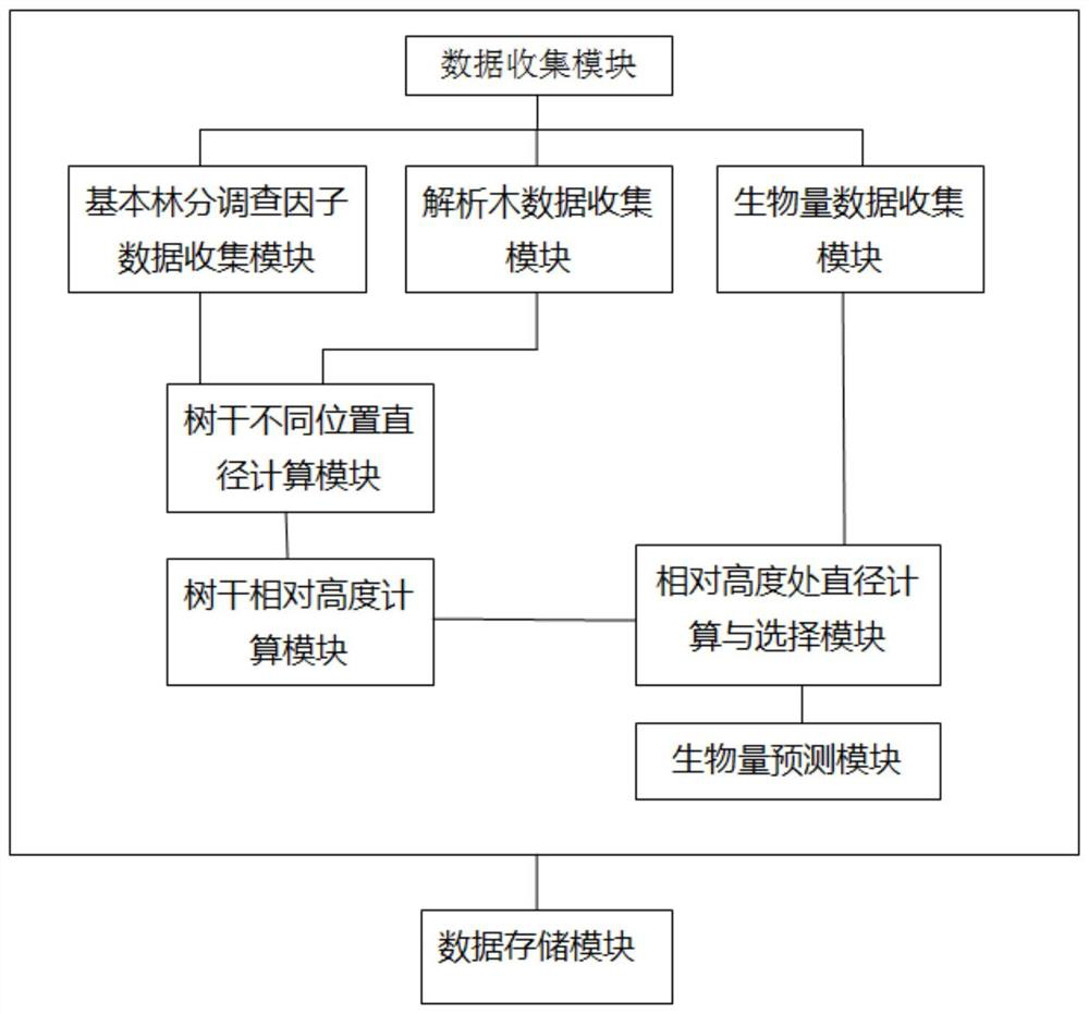 A biomass model prediction method and system based on tree metabolic rate theory