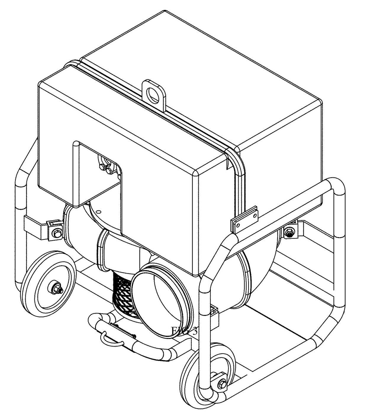 Composite constructed floating submersible water supply pump