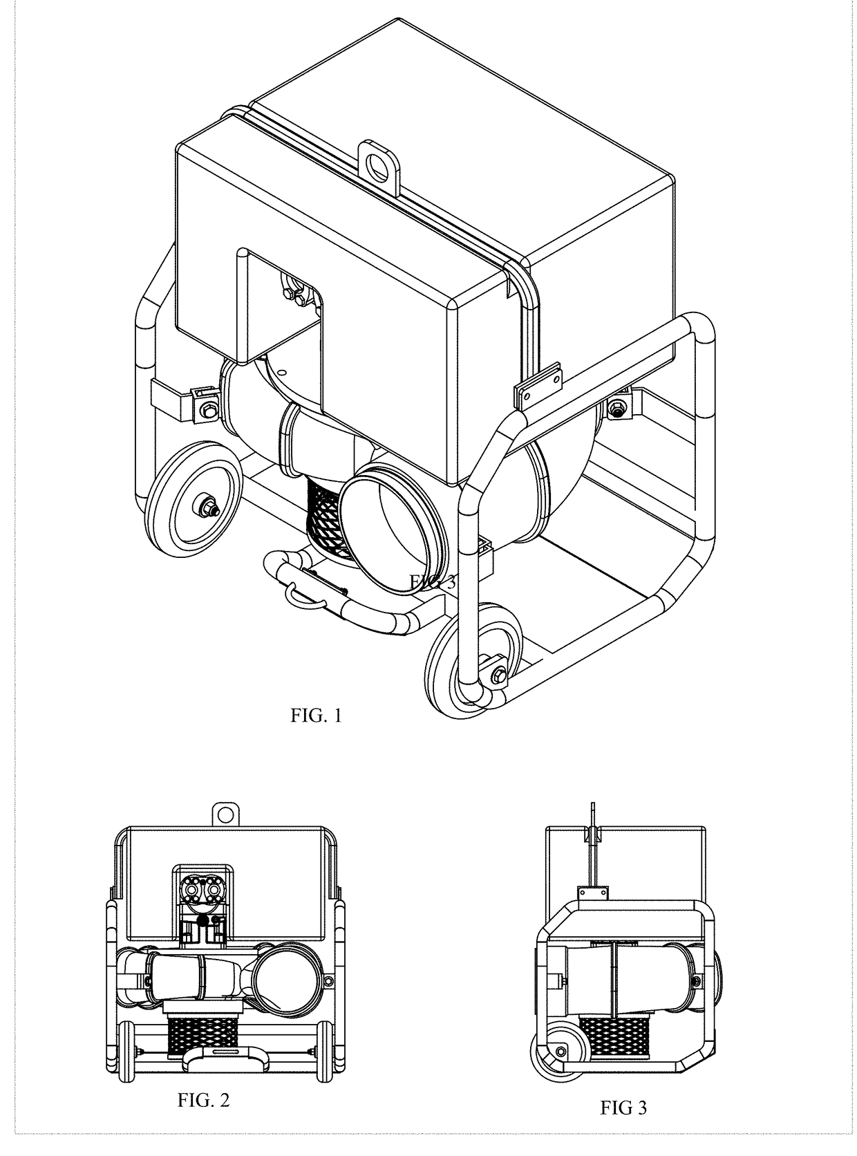 Composite constructed floating submersible water supply pump