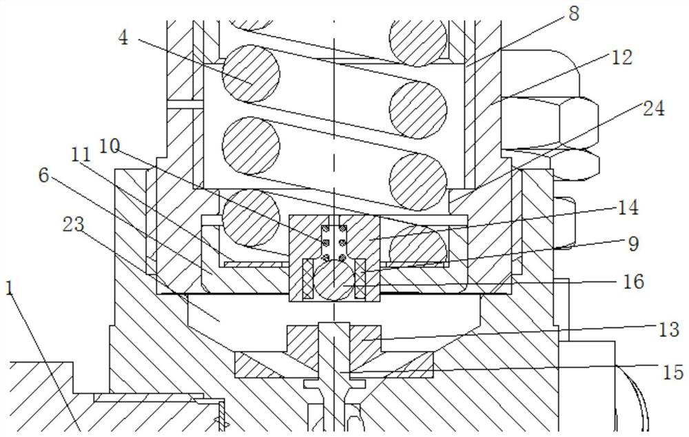 Pressure reduction linkage low-pressure release gas pressure reducer