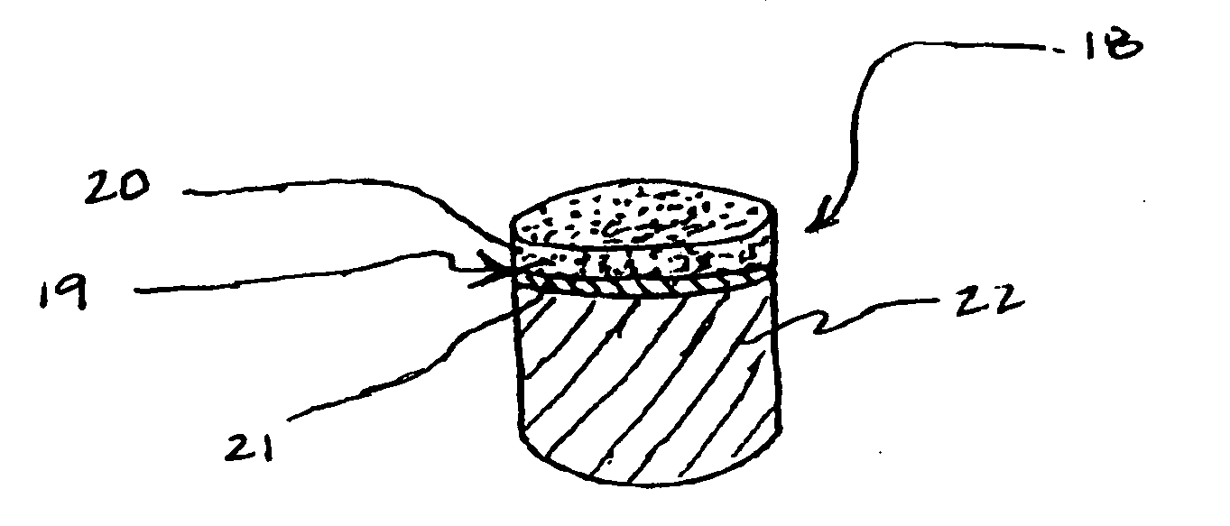 Polycrystalline diamond composite constructions comprising thermally stable diamond volume