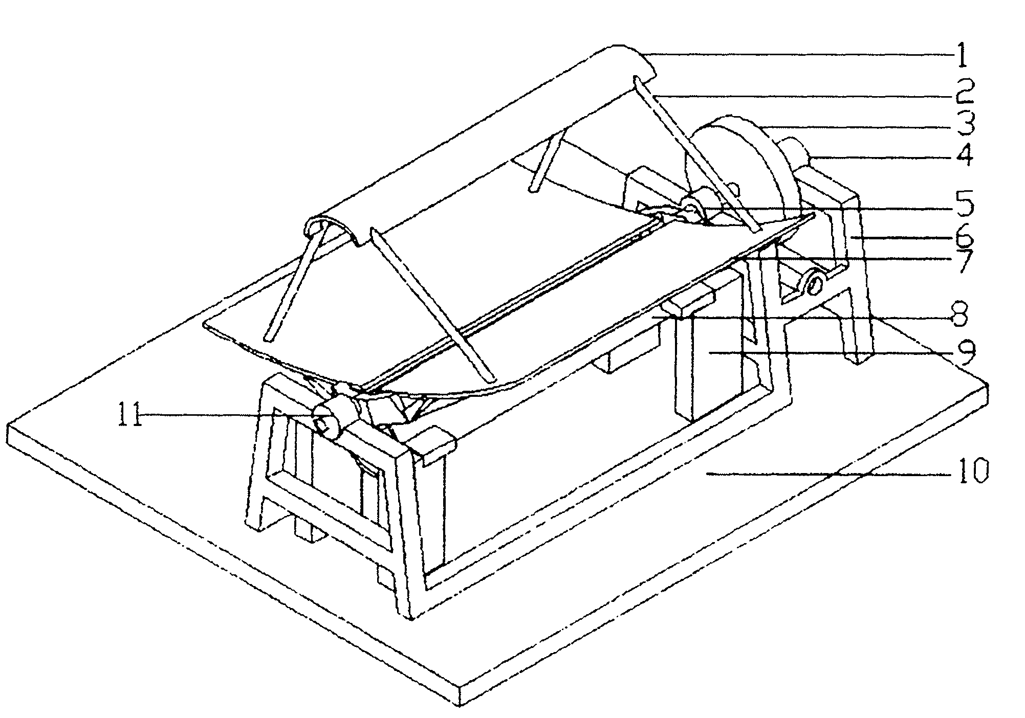 Solar heat collector based on groove type parabolic mirror and artificial blackbody