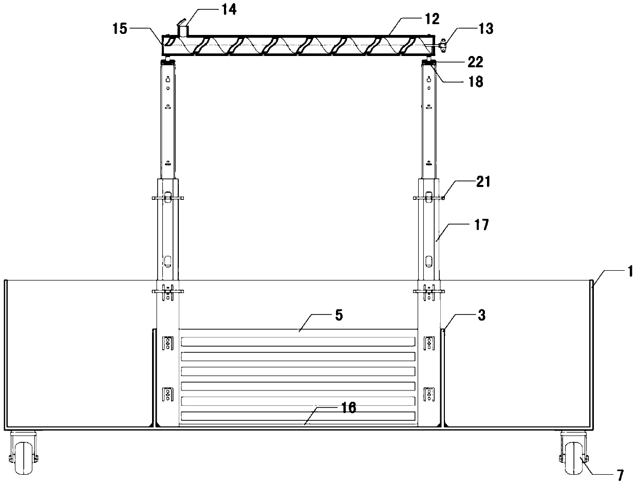 Experimental facility using water flow for simulating wind environment of building