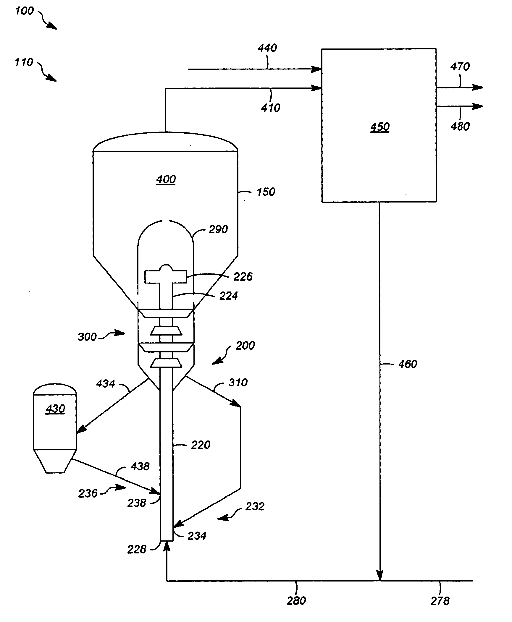 System, apparatus, and process for cracking a hydrocarbon feed