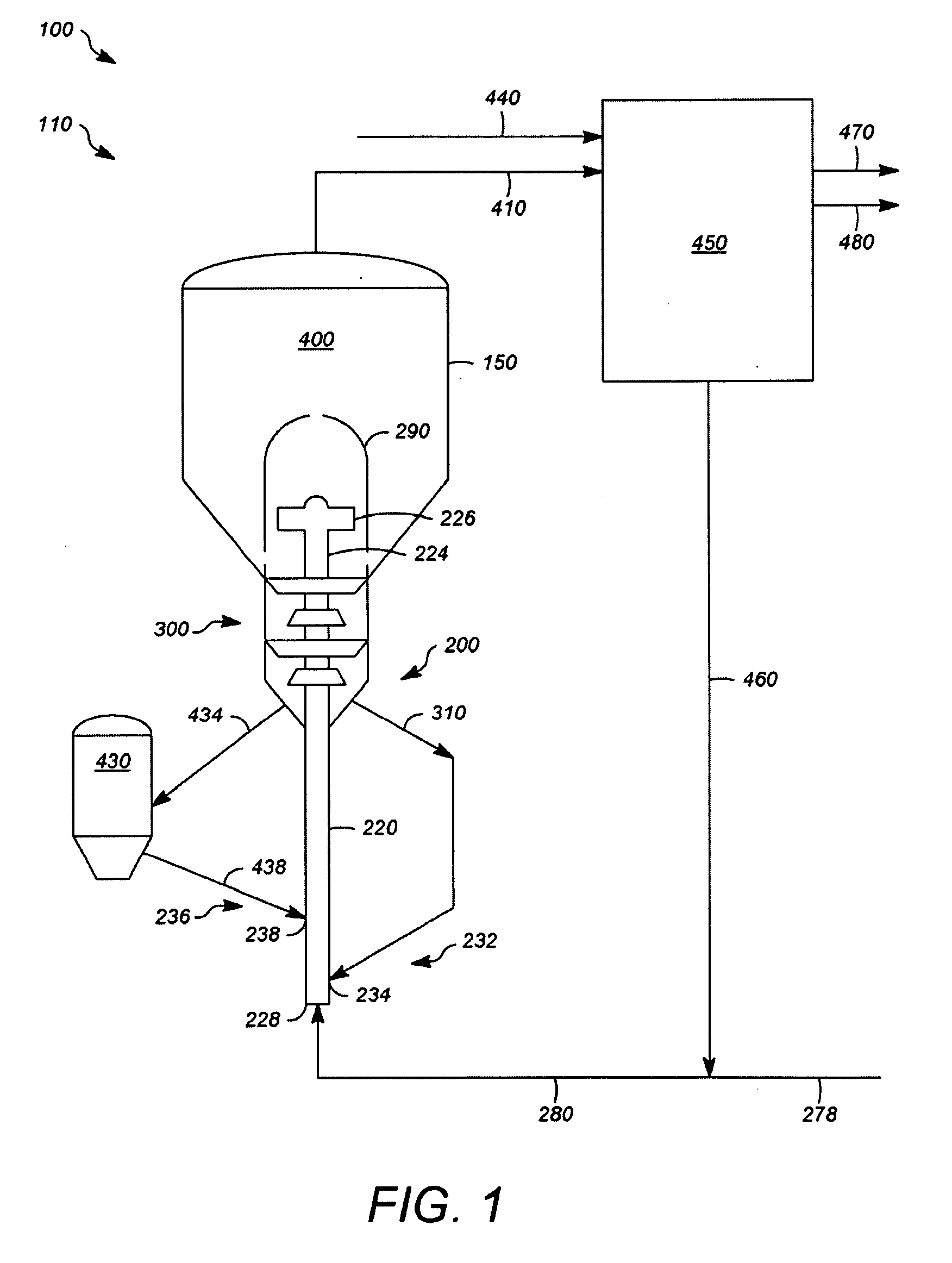 System, apparatus, and process for cracking a hydrocarbon feed