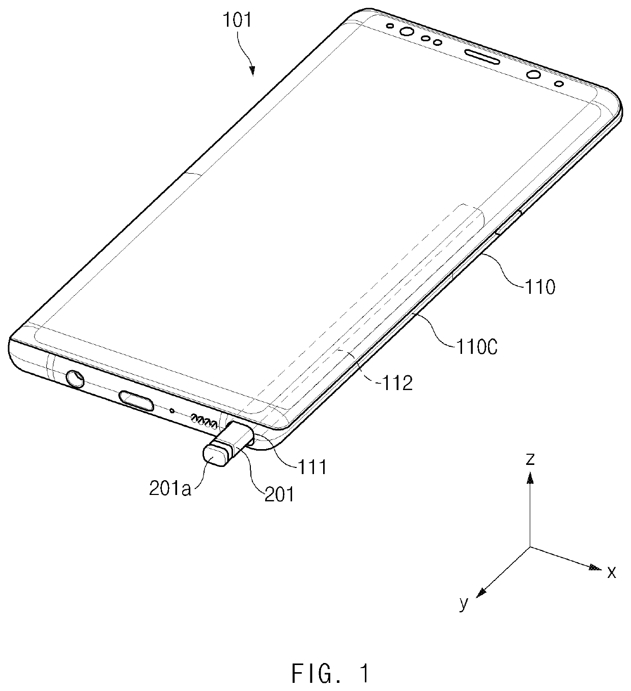 Structure of digital pen including antenna