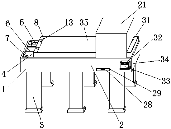 Corner connector cutting device