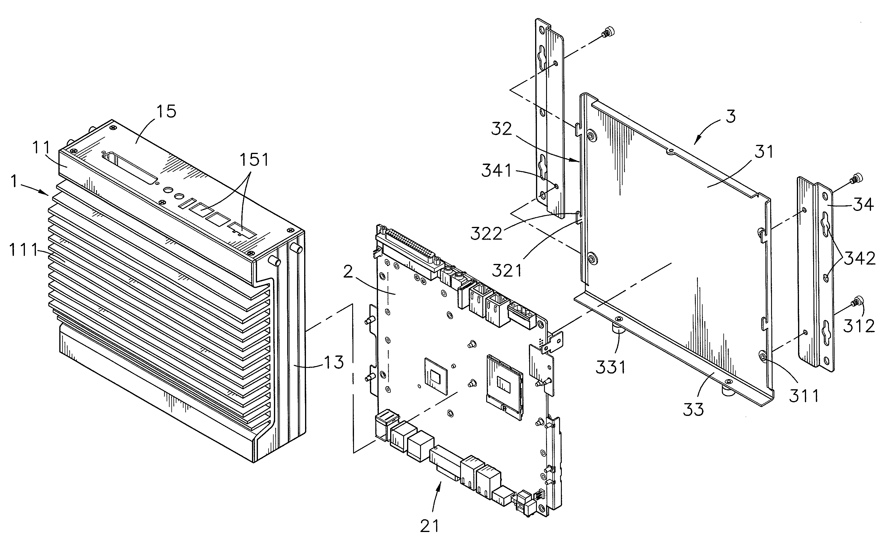 Wall-mounting structure for wall-mounted electronic device