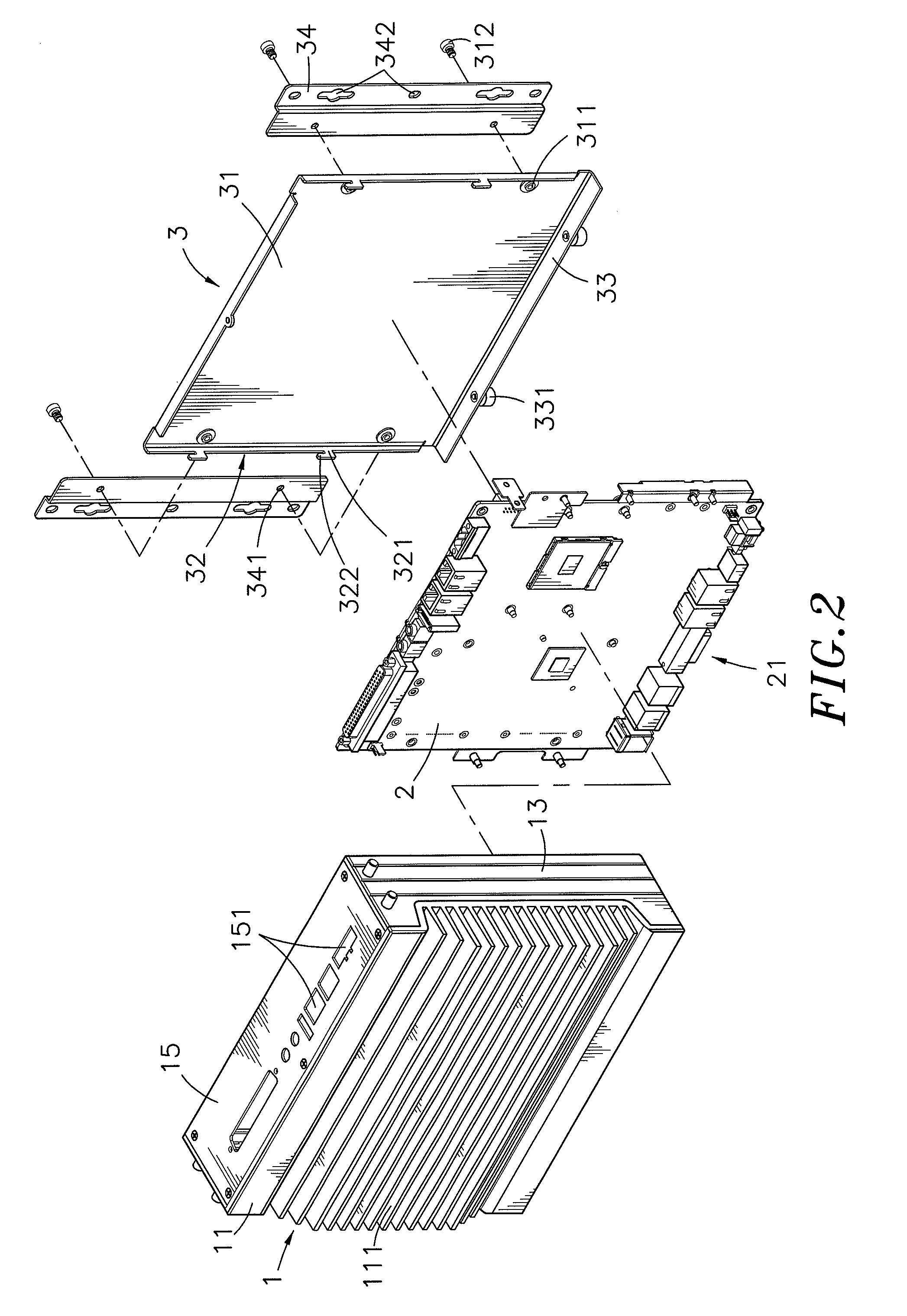 Wall-mounting structure for wall-mounted electronic device