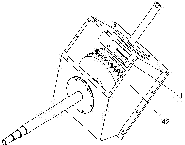 Fault simulation experiment device for helicopter tail transmission system