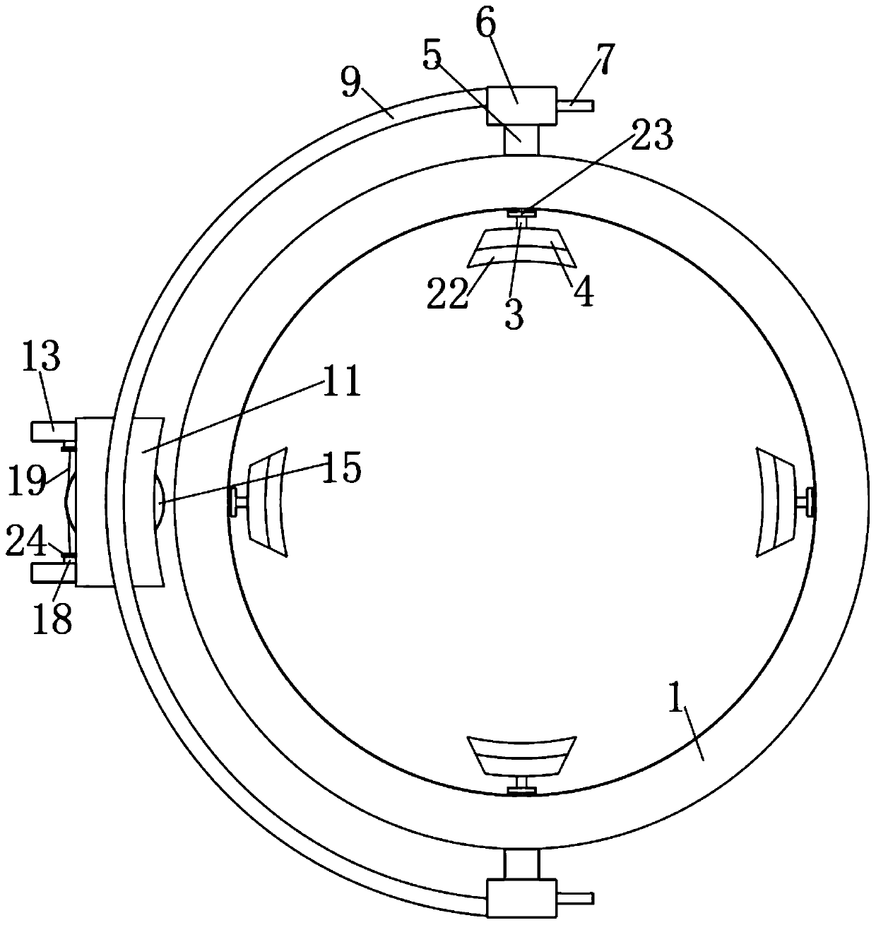 Cerebrovascular intervention puncture positioning device for neurological intervention