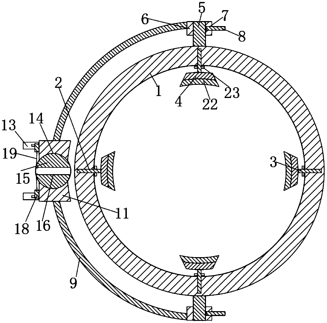 Cerebrovascular intervention puncture positioning device for neurological intervention