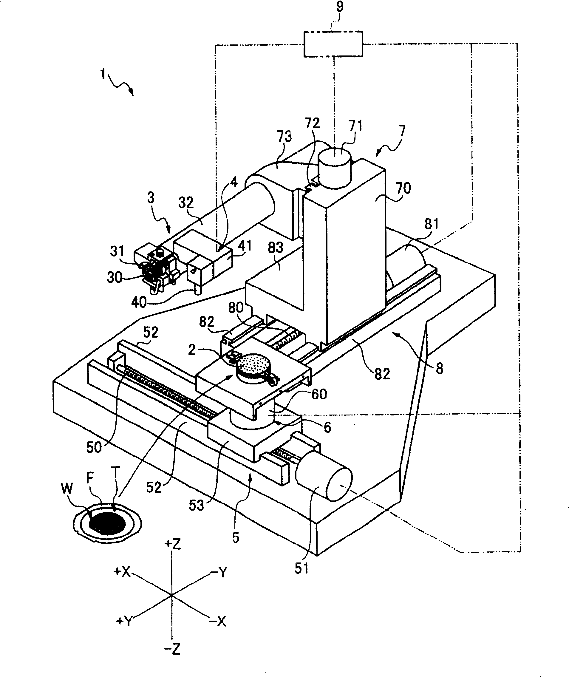 Method for detecting position displacement of cutting blades