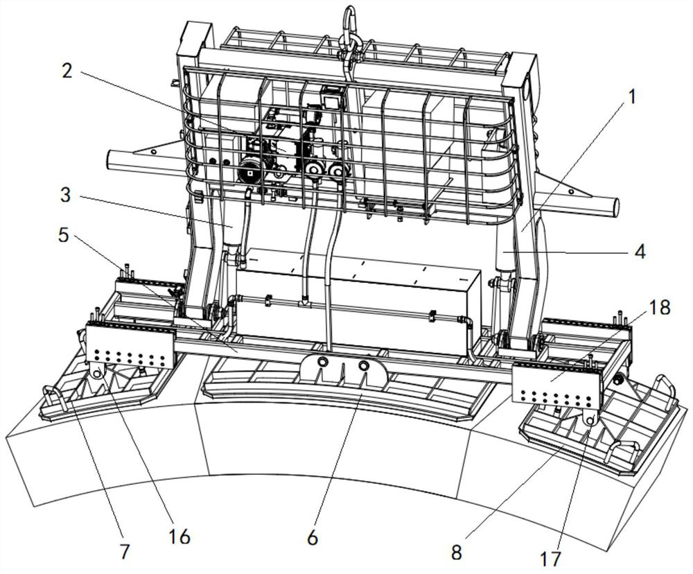 Adjustable 90-degree turnover vacuum chuck machine