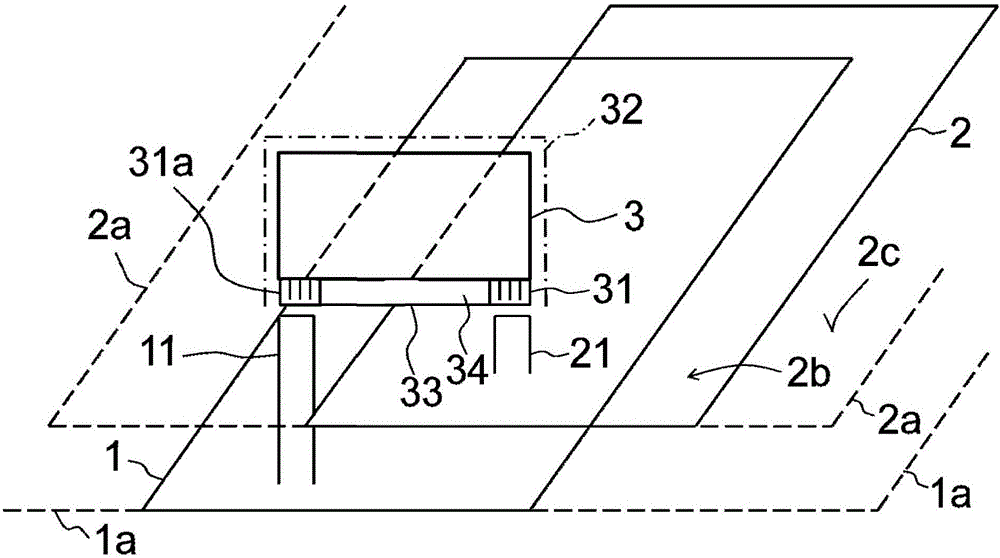 Circuit on circuit boards in a plurality of levels with interface for a plug-in card