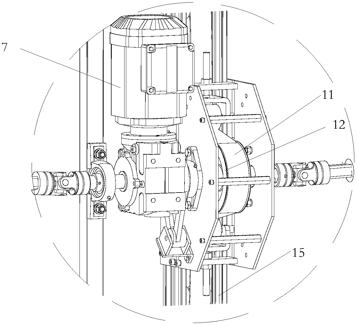 Frictional type roller combining device