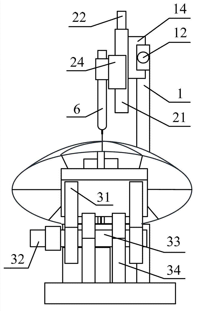 Parabolic trajectory directional tangent constant speed welding robot device