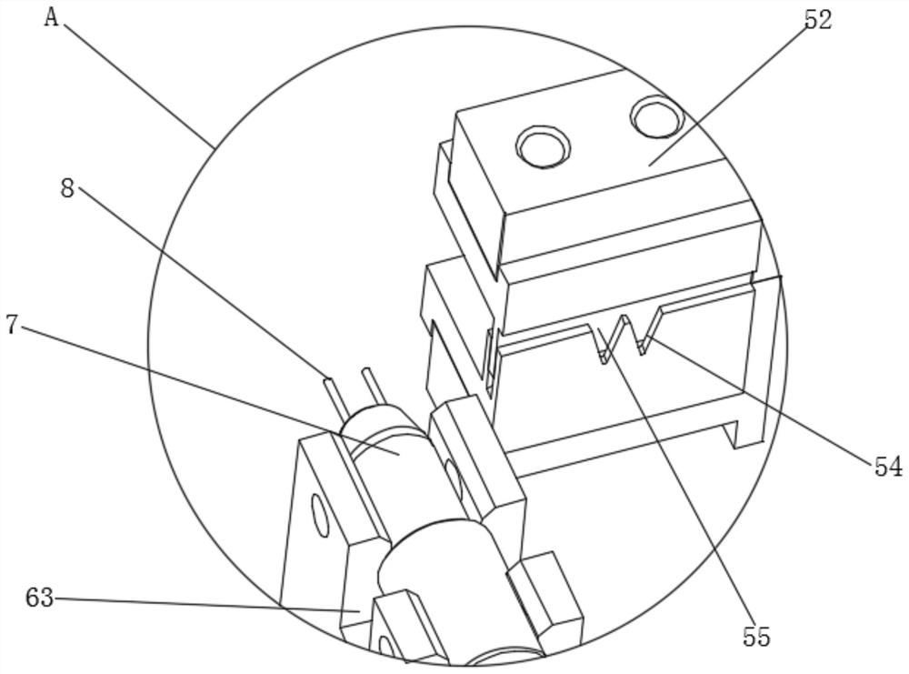 Automatic straightening device for leg wire of electronic detonator