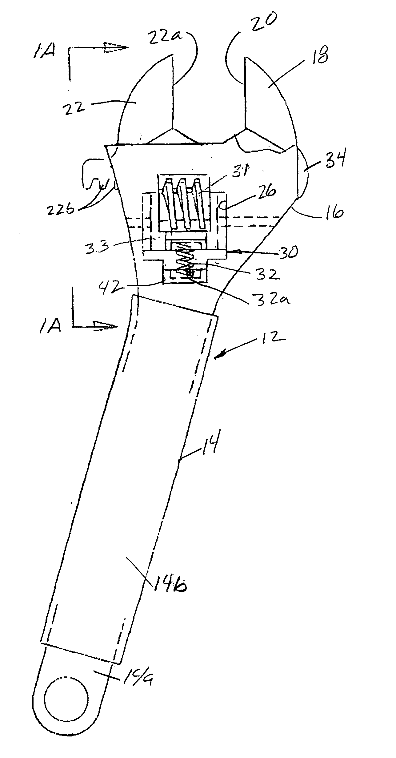 Adjustable wrench