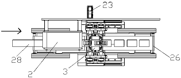 Wet tissue outer packing double-station synchronous heat seal shearing mechanism and working method thereof