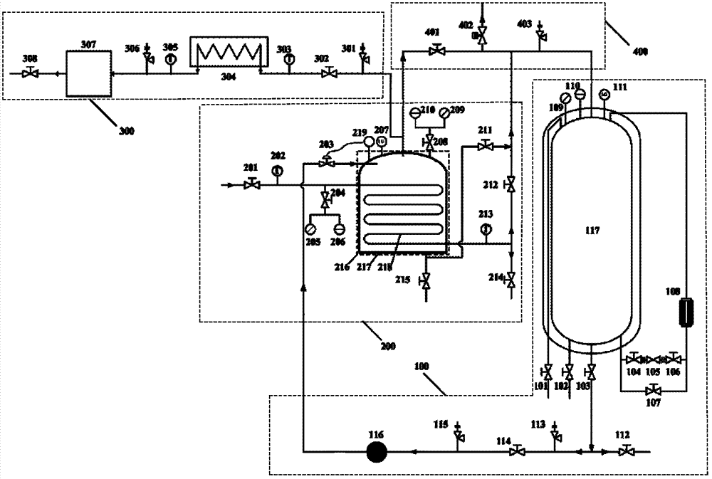 Negative-pressure liquid nitrogen subcooler and method thereof for reducing liquid nitrogen temperature