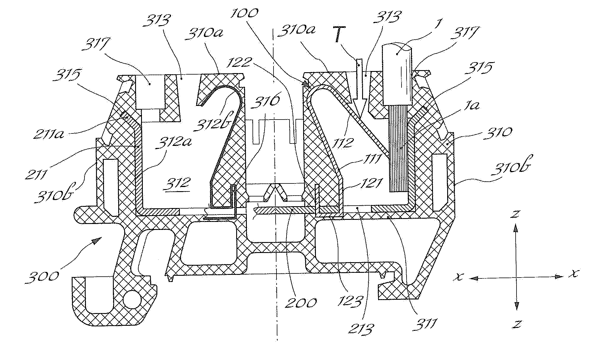 Spring part for retaining electric wires and terminal block comprising said spring part