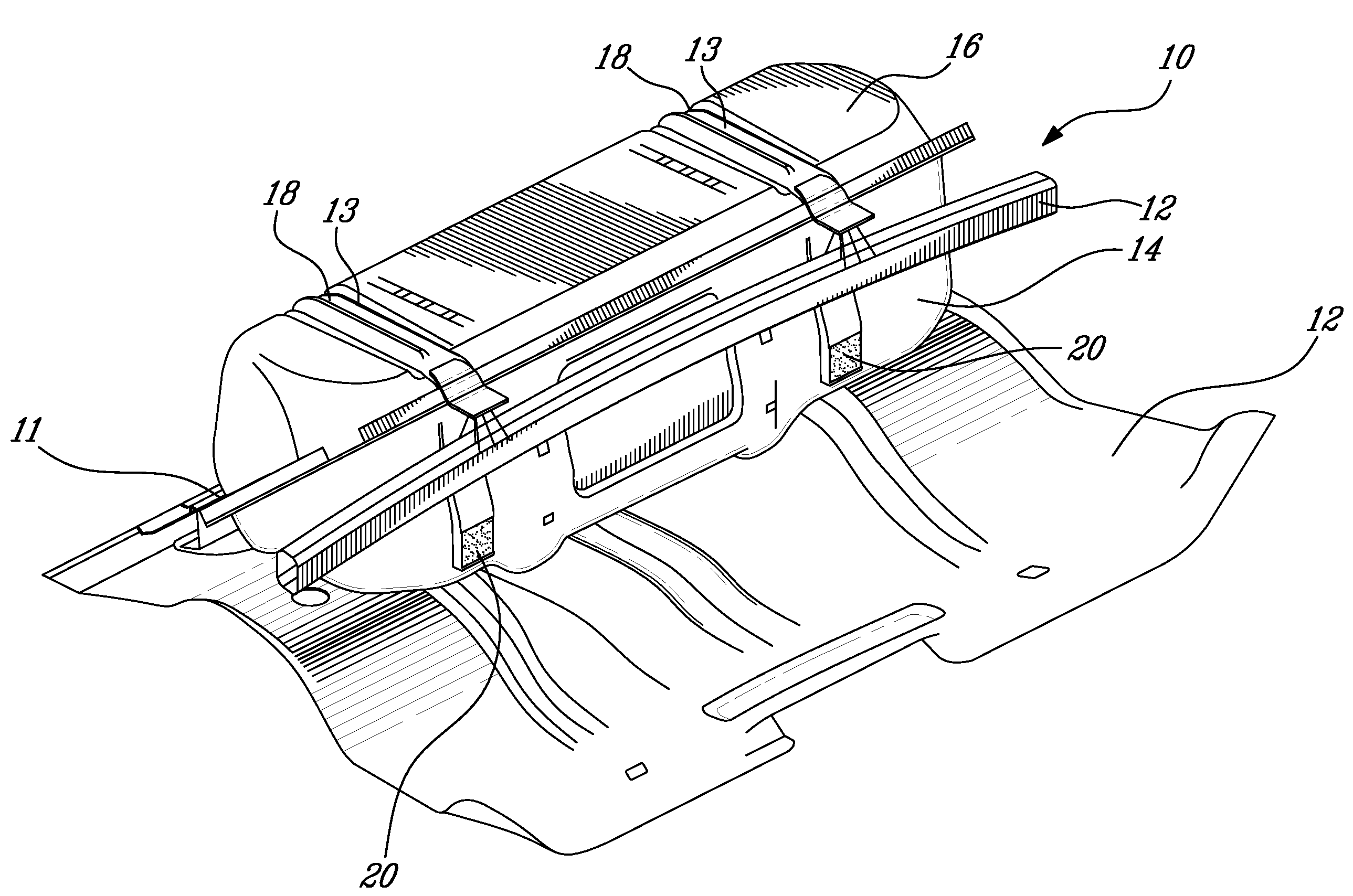 Fuel tank shell with structural support